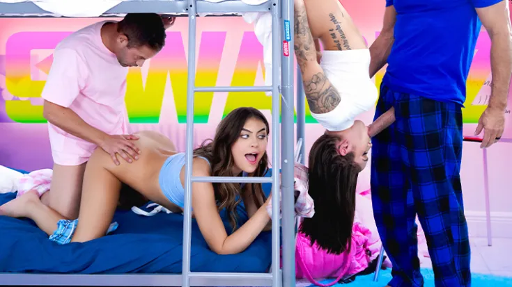 DaughterSwap Family Sex Video of Selina Bentz And Bunny Fae College Swap Day