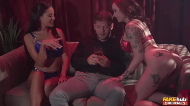 FakehubOriginals XXX Mia Trejsi And Eva Ray Stripclub Special Service